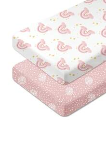 2pcs Unisex Baby Bed Sheets, Suitable For Standard Crib And Toddler Mattress, Ultra Soft Microfiber Baby Sheets Size 47x24x6 Inches - Crib Sheets - View 16