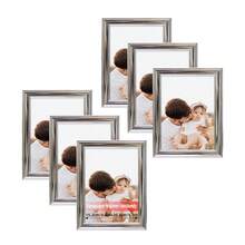 6pcs Classic Fashion Picture Frame Set, Multi-Color Frames, Horizontal & Vertical Display, Fits 3.5x5", 4x6", 5x7", 6x8", 8x10" Photos Or Artwork, Suitable For Personal Portraits, Landscapes, Illustrations, Photo Wall, Growth Records, Family Albums (Photo Paper Randomly Included) - 6Pcs - 查看 29