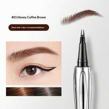 1PC Recommended Brow Pencil, Waterproof & Sweat-Proof, No Smudging, Defines Brow Hair Precisely,Suitable For Beginners With No Skills, Halloween, Makeup, Beauty, Brow Pen, Christmas, Stocking Fillers, Eyebrow Pencil Black, Eyebrows, Brown - Multicolor - View 7