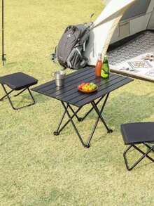 Outdoor Foldable Chair, Portable Small Stool Suitable For Camping, Travel, Fishing, Adjustable Zipper Design - One Size Fits All - View 7