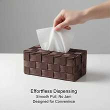 这款纸巾盒采用聚丙烯纤维制成，适用于卧室、客厅、餐桌、办公室、酒店等各种场合，防水材质。 - 卡其色 - 查看 3