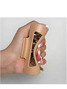 1pc Soft Simple 4 Colors Available Soft Silicone Hair Claw Premium Silicone Material Won't Scalp Head Anti-Fall Protect Occiput For Driving Daily Wear Home Outdoor Commute Face Wash Hair Styling Slouchy Hair Styling Accessories For Women Back To School New Year Galentines, Puppy, Carnival, Party Decorations - Multicolor - View 9