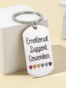 LGBTQ彩虹旗钥匙扣 你与我同在 LGBT 同性恋骄傲 女同性恋 跨性别配饰 - 彩色 - 查看 3