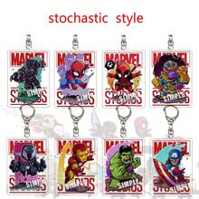 1 móc khóa hình Người Nhện Marvel, móc khóa in hai mặt dễ thương, nhẹ và bền, thích hợp làm mặt dây chuyền cho ba lô và túi chìa khóa, hoàn hảo cho người hâm mộ, sử dụng hàng ngày, triển lãm anime, quà tặng sinh nhật và ngày lễ. - Nhiều màu - Xem 5