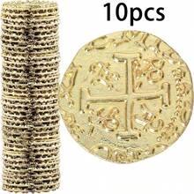 35/5 đồng xu kim loại hình cướp biển - Đồng xu kho báu cướp biển vùng Caribbean dùng cho trò chơi bàn cờ và phụ kiện trang phục. - Nhiều màu - Xem 13