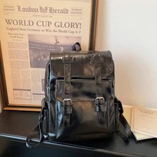 Ba lô unisex, màu đen, đa năng, kiểu dáng thường ngày, túi du lịch, túi đựng laptop cỡ lớn tối giản dành cho sinh viên. - đen - Xem 8