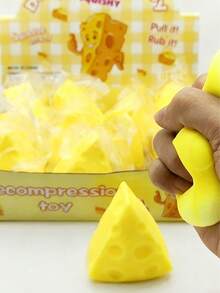 新款可爱奶酪挤压玩具，创意奶酪挤压玩具，适合作为圣诞节、派对小礼物 - 彩色 - 查看 5