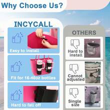 Cup Holder  Bogg Bags - Adjustable Attachment Cup, Beach Tote Bag Drink Holder (PINK-1PCS) YXPZ - HỒNG - 1 CÁI - Xem 6