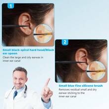 Reusable Silicone Ear Wax Removal Spiral Tool Kit  Ear Cleaner For Adults Kids Seniors 9 Pcs - 1 - 查看 5