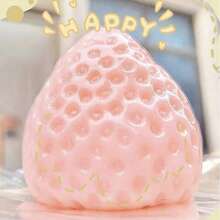 1pc Soft Silicone Strawberry Squeeze Toy - Made Of Soft And Cute Silicone Material, Easy To Clean, Suitable For Teenagers And Adults, Can Relieve Stress And Anxiety, Applicable For DIY, Home Decor, Christmas Gifts, Party Favors, Halloween Gifts. - Multicolor - View 8
