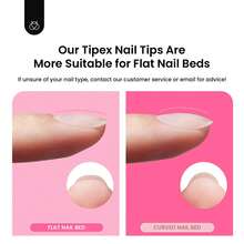 Beetles Tipex Lite Pre-Built Apex Nail Tips Kit, Stiletto Medium, With Tipex Nail Glue,  All-In-One Gel Nail Kit - Coffin Short 224pcs (Tipex Nail Kit) - View 8