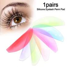 2 miếng đệm nâng mi silicon tái sử dụng, dụng cụ uốn mi mềm mại, thiết kế tự dính, không cần keo, siêu nhẹ. - Nhiều màu - Xem 1
