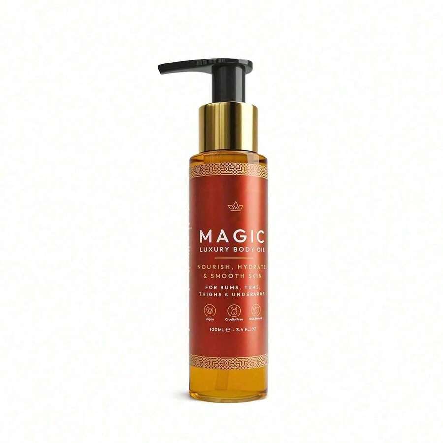 Magic Body Oil, 3.38 FL OZ, After Shower Body Oil For Women, Hydrating Skin Care For Full Body That Plumps, Tightens, And Firms Skin With Natural Ingredients, Luxury Spa Gifts - Pack Of 1 - 1 - 查看 1
