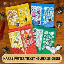 Harry Potter 一套魔法票根贴纸，卡通哈利波特魔法元素创意贴纸，适用于剪贴簿、日记本、笔记本电脑、保险杠、滑板、水瓶，是送给哈利波特青少年粉丝的最佳生日礼物。 - 彩色 - 查看 1