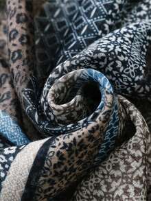 1pc Men's Casual Versatile Plaid Pattern Lightweight Spring/Summer Scarf, Fashion & Versatile - Multicolor - View 2