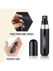 1 pieza/3 piezas/4 piezas Botella de perfume de viaje, Atomizador de viaje recargable de 5ml, Botella de llenado de perfume de viaje y dispensador de perfume de bolsillo, Botella de perfume de viaje y vaporizador de colonia (Rellenar desde la parte inferior) - Ver 1