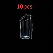 Bộ 100/60/50/40/30/20/10 cốc thủy tinh tái sử dụng, cốc thủy tinh 75ml, cốc thủy tinh có đáy nghiêng, thích hợp đựng mousse, pudding, sữa chua và các món tráng miệng. - Trong sáng - Xem 15