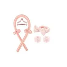 16件組女用睡眠造型工具組 - 無熱捲髮組，包含隔夜捲髮器、睡眠帽、枕套和睡眠眼罩 - 1個髮帶和2個腕帶，女王級捲髮睡眠組，無熱捲髮組，適合情人節、母親節、婚禮及其他場合的優雅禮物 - 彩色 - 查看 13