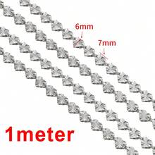 1米金色不锈钢星形链，椭圆形心形，手工制作，可用于DIY项链、手链、珠宝制作 - 不銹鋼鏈條 - 查看 7