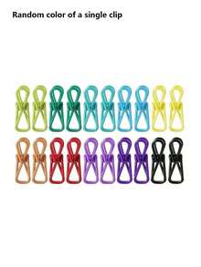 Portable Travel Clothesline With 12 Clothespins, Indoor And Outdoor Use, Lightweight Sun-Proof Clothesline, Suitable For Drying Clothes, Bags, Socks, Scarves, Towels, Adjustable Elastic Clothesline, Suitable For Indoor Laundry, Backyard, Balcony, Outdoor Camping, Hotel Travel, Beach, Summer Vacation, Back To School - Multicolor - View 8