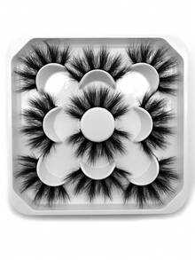 5 Pairs 25mm Volume Lashes - Black - View 7