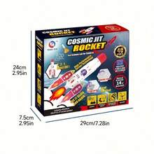 6+ Years Old Kids Rocket Science Kit, Includes Rocket Model And Launcher. Through This Entry-Level STEM Space Toy, Both Boys And Girls Can Make Their Own Rockets - Multicolor - View 11