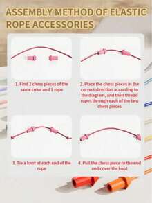 1 Set Mainan Puzzle Tantangan Melepas Ikatan, Latihan Berpikir Cerdas & Logika, Permainan Meja Multipemain, Perlengkapan Pesta - MultiWarna - View 6