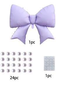 1 Set Of Pearl Bow Balloons, Including 1 Butterfly Balloon+24 Pearl Decorations+1 Pc Glue, Decorative Balloons, Party Atmosphere Decor, Scene Props, Suitable For Wedding Decor, Proposal, Date Photo Props, Indoor/Outdoor Decor, Bridal Shower, Birthday - Multicolor - View 9