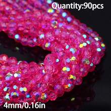 1 pieza Cuentas de cristal facetadas brillantes de 3/4/6 mm de moda, materiales para hacer joyas DIY para collares y pulseras - Hazlo tú mismo - Ver 14
