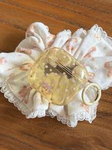 Ốp bảo vệ màu vàng nâu chấm bi, tương thích với Apple Pro 3, tương thích với 1/2/Pro/Pro 2, thiết kế Hàn Quốc thời trang. - Màu vàng - Xem 7