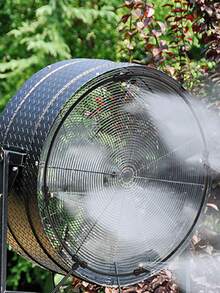 Outdoor Misting Fan Kit For A Cool Patio Breeze,Water Mister Spray Brass With Mist Nozzles For Cooling Outdoor Fan, Greenhouse, Garden, Patio - Misting Cooling System - View 10