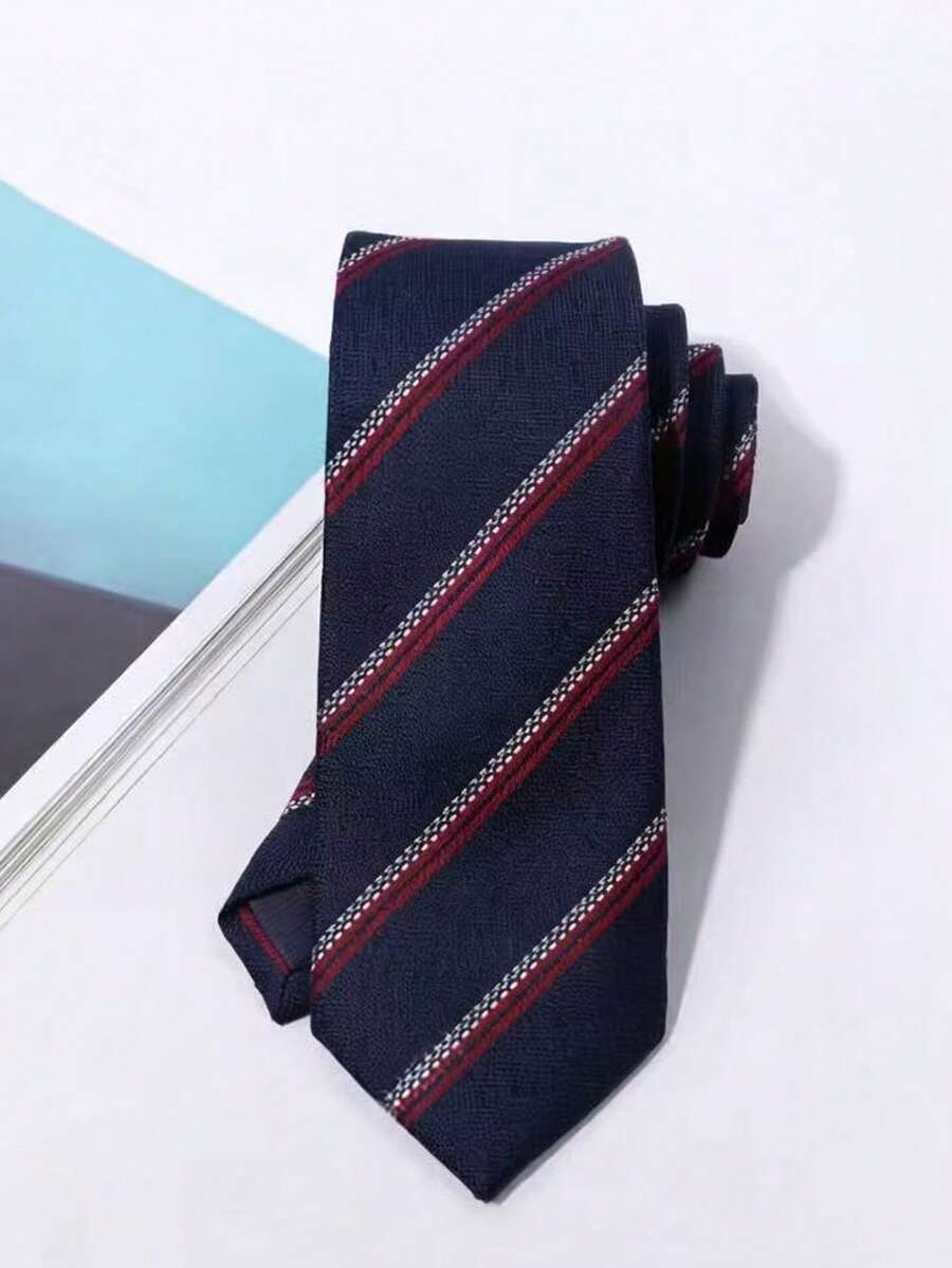 1 chiếc cà vạt nam thời trang, chất liệu vải chéo dày dặn, kiểu dáng tối giản, phù hợp cho cả trang phục công sở và thường ngày. - Nhiều màu - Xem 1