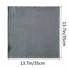 Waffle Weave Dish Towel, Plain-Colored Kitchen Cloth, Pure Cotton Thickened Cleaning Cloth, Kitchen Rag, Absorbent Square Towel, 4 Colors/Set - 淺灰色 - 查看 4