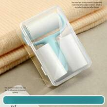 Portable Lint Remover, Mini Fabric Fuzz Shaver, Convenient Lint Brush - 1 Handle + 3 Replacement Parts - View 9