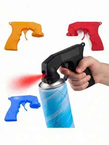 Convenient And Labor-Saving Spray Paint Gun With Protective Film Kit - Equipped With Ergonomic Handle, Adjustable Nozzle To Control Paint Flow, Compatible With Self-Spray Paint, Durable Plastic Material, No Electricity Required, Suitable For Automotive, Furniture, Equipment And DIY Projects, Essential Painting Tool, Perfect Gift For Men!,(Random Style, Color Difference, Random Packaging) - Multi-color [Upgraded Version] - View 10