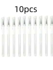 2/4/6/8pcs White Eyebrow Microblading Marker Pen, Skin Marker Pen, Permanent Makeup Tattoo Positioning Tool, Eyebrow Drawing Tool,Halloween Makeup,Tattoo - 彩色 - 查看 18