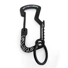 1 Set Outdoor Camping Keychain, Durable Carabiner With Key Ring, Suitable For Hiking, Camping, Cycling - Heavy Duty Outdoor Backpack Accessory For Keys, Tools, Gear - Sturdy Safety Cord Organizer, Compact Design, Reinforced Structure - Multicolor - View 2