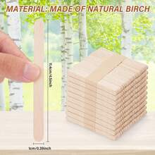 50/100/200 Pcs Resin Tools Epoxy Resin Stirring Sticks Popsicle Ice Cream Sticks Handmade DIY Resin Molds Wooden Popsicle Sticks Making Tools - Stir Stick - View 4
