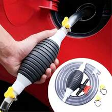 Multifunctional Liquid Suction Pump, Manual Fuel Transfer Pump With Gasoline Hose, Portable Siphon Pump Suitable For Gasoline, And Other Liquids, Includes 2m Siphon Hose + Hand Crank Fuel Pump + 2 Hose Clamps + Shut-Off Valve - Multicolor - View 5