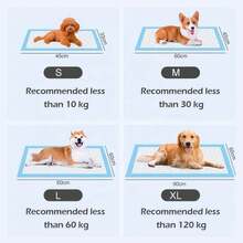 Paquete de 100/50/10/5 unidades de papel higiénico para mascotas, con fuerte eliminación de olores, buena absorción y permeabilidad, adecuado para mascotas pequeñas - Unitalla - Ver 2