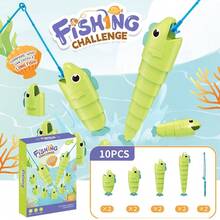2pcs Telescopic Fishing Toy, Early Educational Puzzle Game For Boys And Girls - Multicolor - View 10