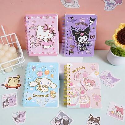  [Serie SANRIO Bestseller] 1 pieza Cuaderno SANRIO - Papelería personalizada, Suministros de oficina, Cuaderno de moda portátil - Ideal para la escuela o la oficina