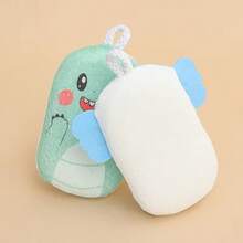 1个新生儿洗澡海绵，新生儿洗发海绵毛巾，婴儿洗澡海绵，儿童擦洗毛巾，浴刷 - 彩色 - 查看 5