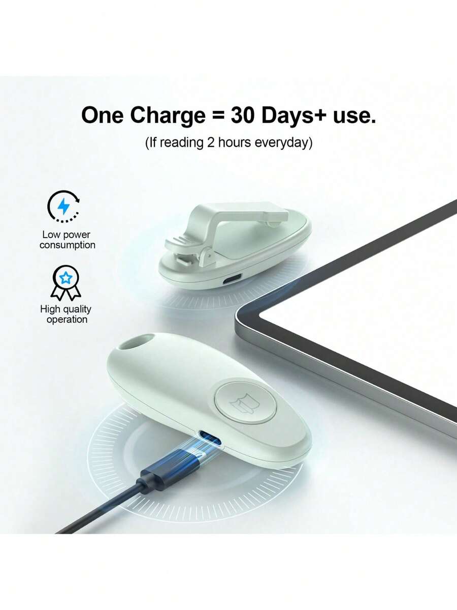 MAHYKO 300mAh Long Battery Life Remote Page Turner For Kindle Paperwhite, Colorsoft Scribe, Oasis EBook Readers, Tablet Remote Control For IPad, Camera Video Remote Trigger, With Wrist Strap And Storage Bag - Mint Green - View 1