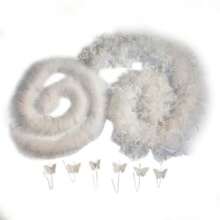 Cartanfill- Premium Turkey And Marabou Feather Boa - 2 Yds - Glamorous And Versatile For Parties Weddings Costumes And Decor A - A - Xem 2