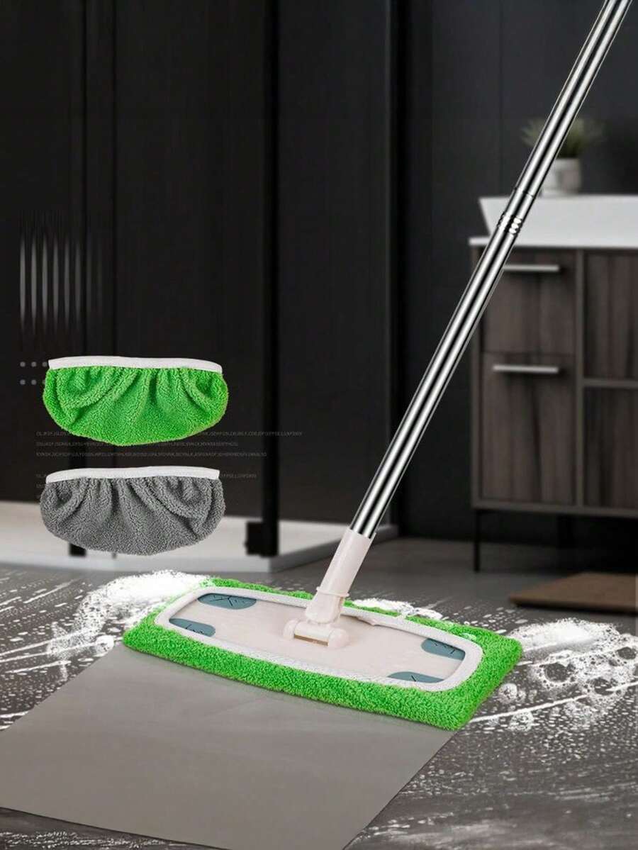 5片装可重复使用拖把垫，超细纤维干扫布，可水洗湿拖把替换垫，高品质可重复使用拖把补充垫 - 多色 - 查看 1