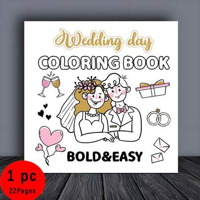 Cuốn sách tô màu 22 trang chủ đề Đám cưới và Ngày Valentine có những hình minh họa độc đáo và thú vị, thách thức tư duy của bạn - với thiết kế nghệ thuật độc đáo, biểu cảm sáng tạo và các tác phẩm nghệ thuật thú vị, độc đáo. Được làm bằng giấy chất lượng cao, phù hợp cho mùa cưới, mùa âm nhạc, Ngày Valentine, Halloween, Giáng sinh và các lễ hội khác, trở thành một món quà sinh nhật tuyệt vời.