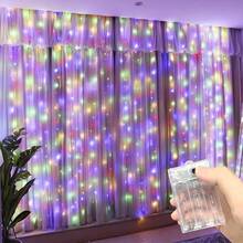 Battery Powered LED Curtain Lights, Home Indoor Holiday Party Decor Lights For Wedding Decoration - Battery Box Curtain Light - View 18