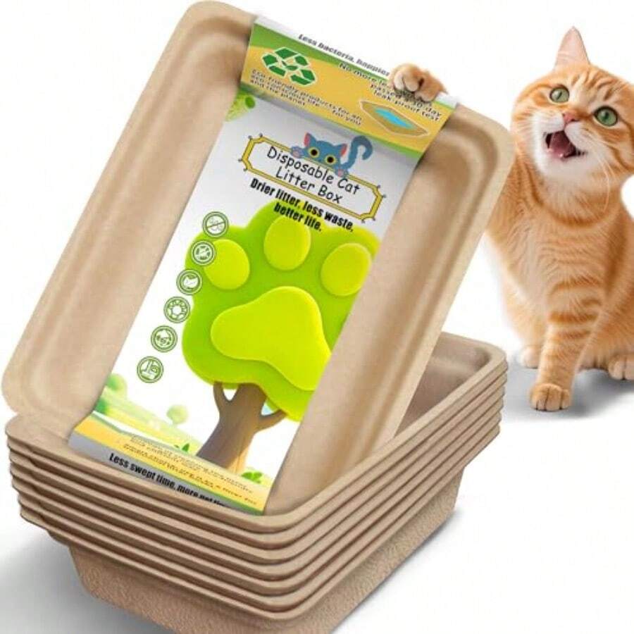 Cat Litter Box - Yellow - View 1