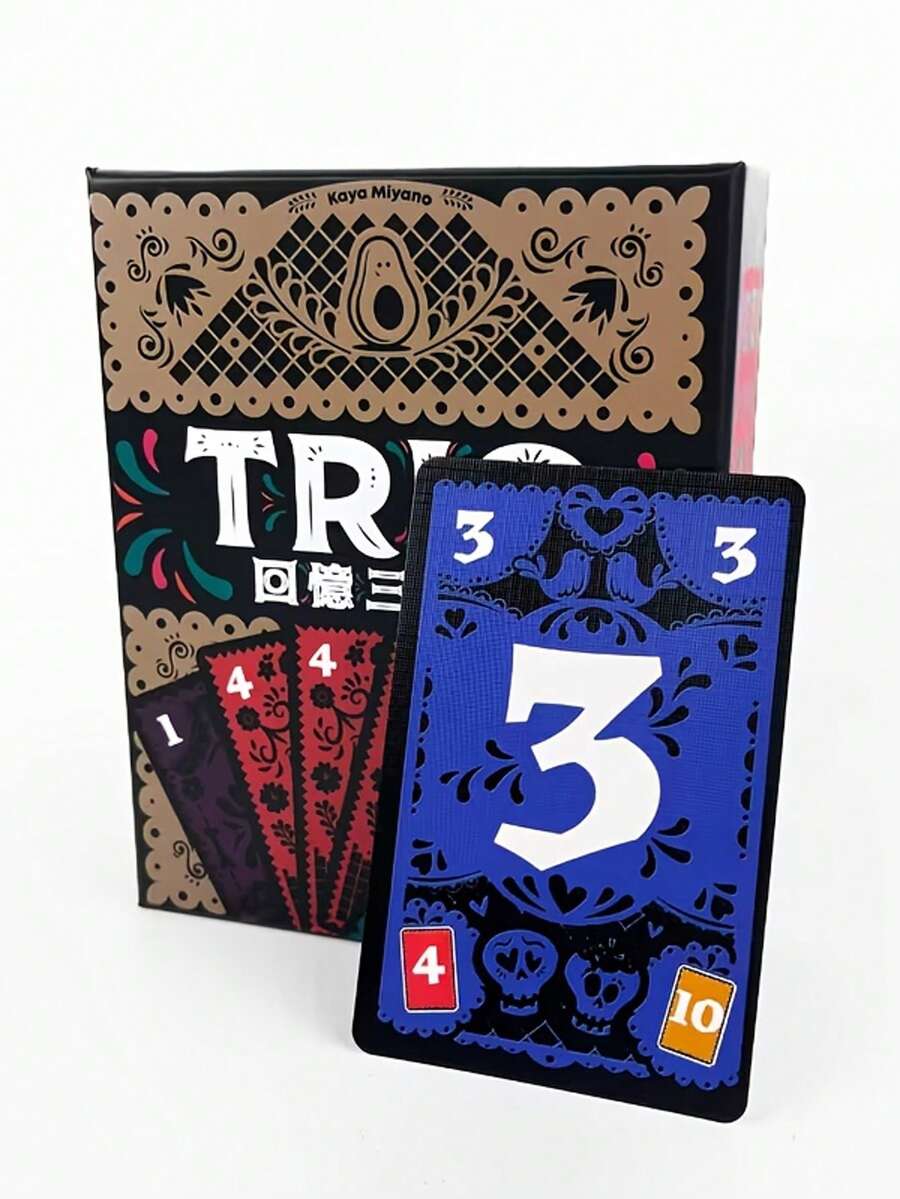 Trò chơi bài gia đình Trio - Trò chơi ghép hình vui nhộn, phù hợp cho 2-5 người chơi. - Bộ ba - Xem 1